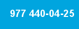 977 440-04-25 977 440-04-25